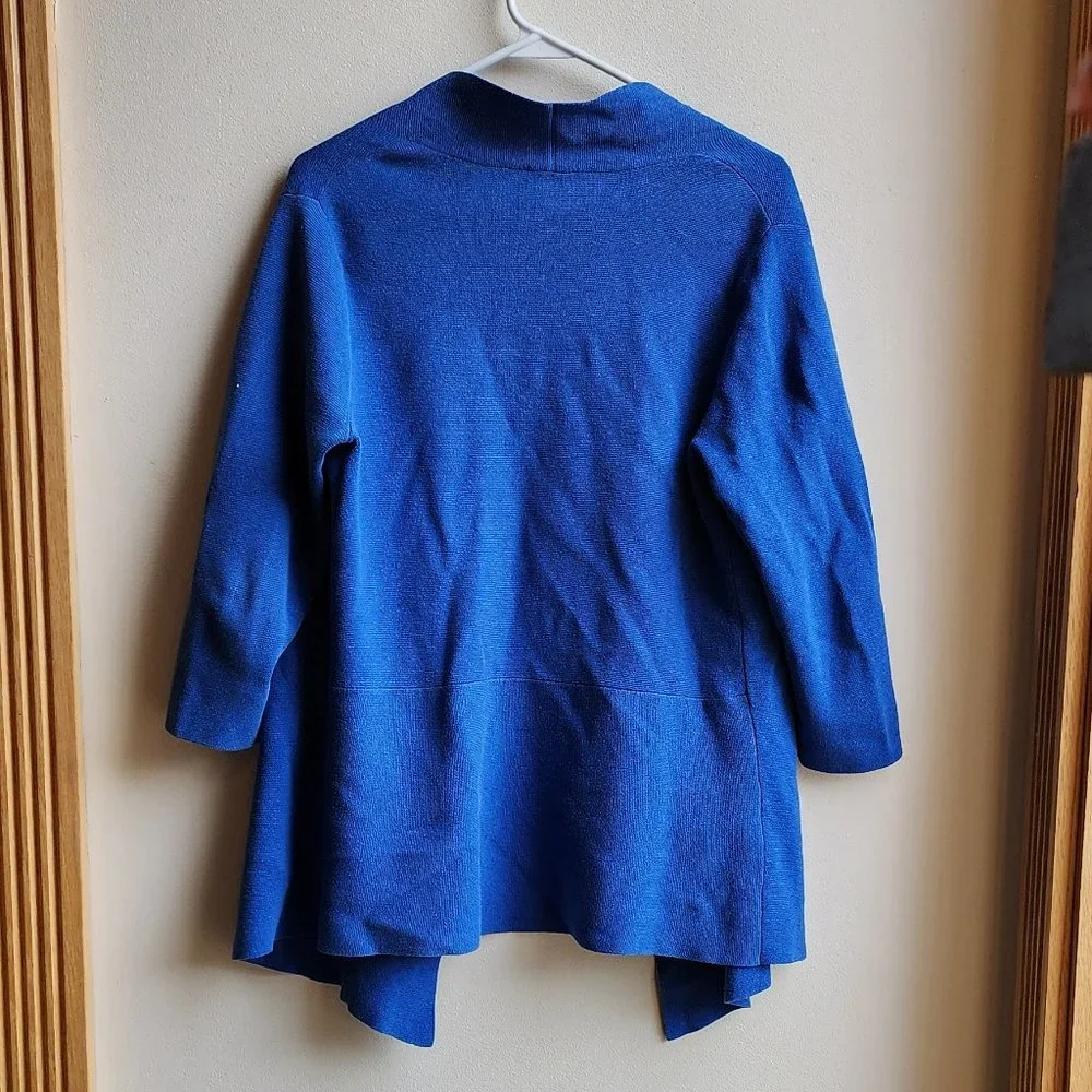 Talbots Cobalt Blue Open Cardigan Size Petite Small